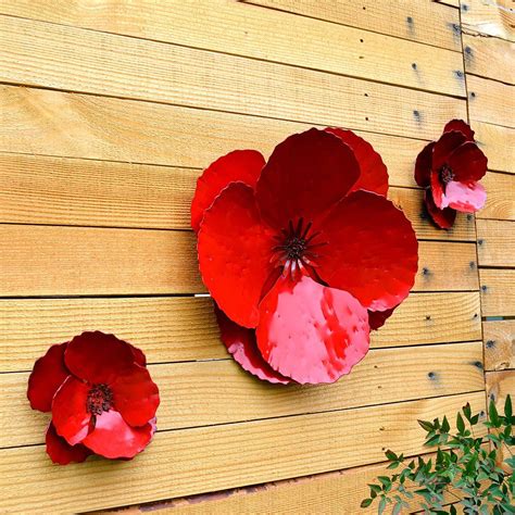 metal flowers on house|metal flowers for outside wall.